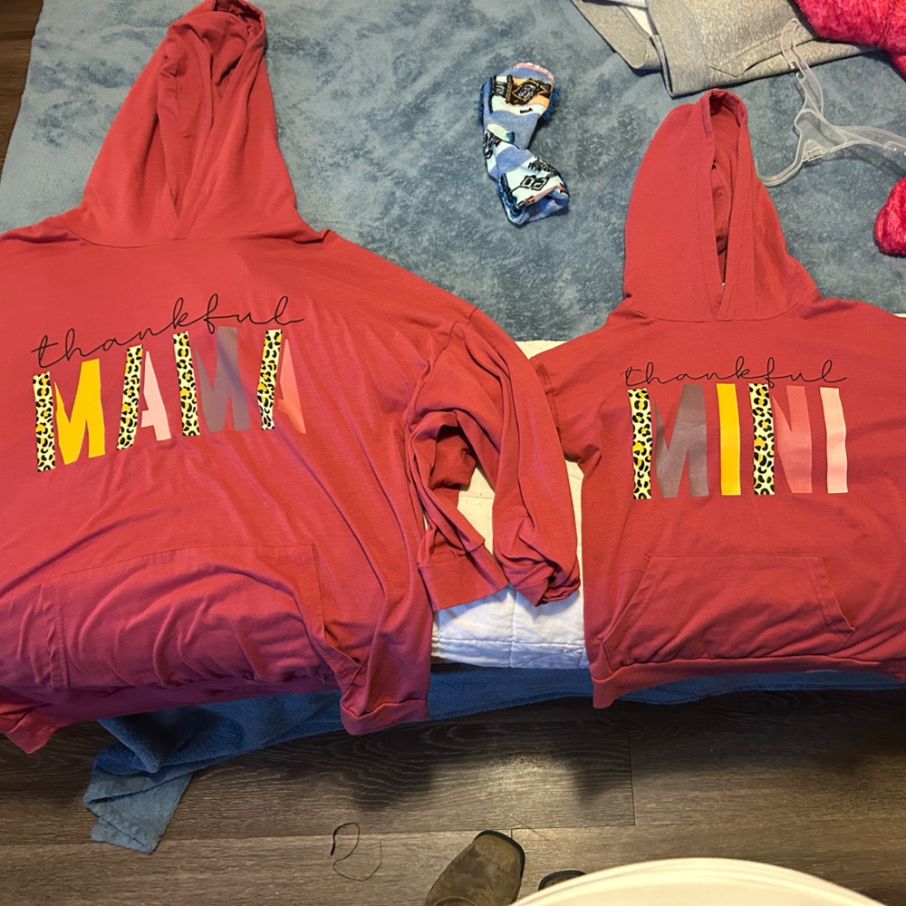 Mama & Mini be thankful 3x women’s 10/12 child
